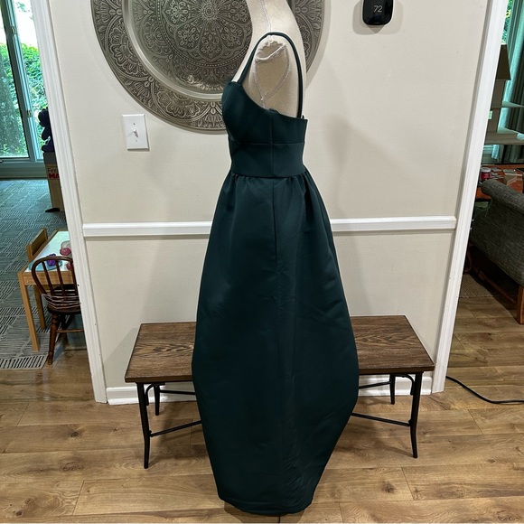 Amsale dark green formal dress - Size 8 - Picture 12 of 13